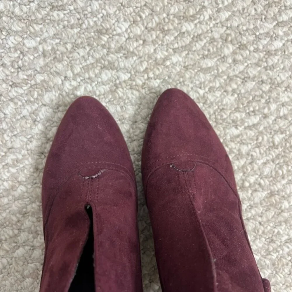 Guess Purple Booties ankle boots heeled size 6.5 - Picture 7 of 8